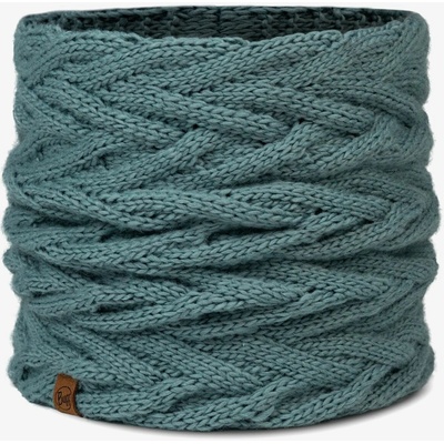 Buff Knitted&Fleece Neckwarmer Caryn blue glass