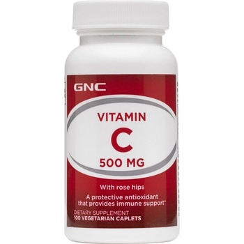 Image 1 of GNC Vitamin C 500 mg + Rose Hips [100 капсули]