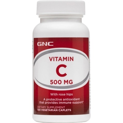 GNC Vitamin C 500 mg + Rose Hips [100 капсули]