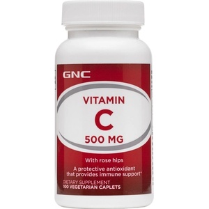 GNC Vitamin C 500 mg + Rose Hips [100 капсули]