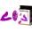 Pretty Love Melvin Dual Massager with Remote Control Purple