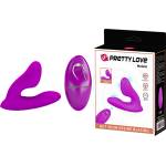 Pretty Love Melvin Dual Massager with Remote Control Purple