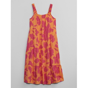 Image 1 of GAP Детска миди рокля с цветя GAP GAP | Oranzhev | Момичешки | 104/110
