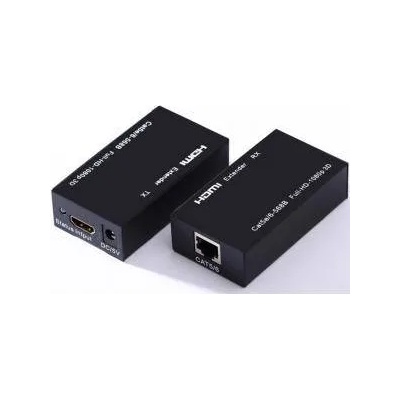 Privileg HDMI Extender, усилва HDMI сигнал до 60 метра по UTP кабел CAT-5e/6, използва стандарт IEEE-568B, DK168