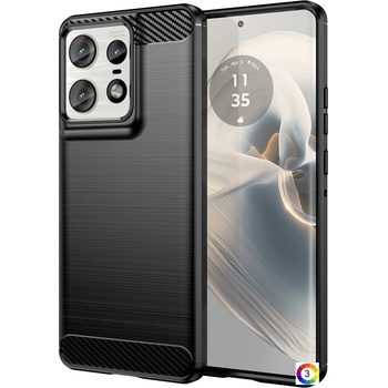 Motorola Edge 50 Pro 5G Удароустойчив Carbon Fiber Калъф и Протектор