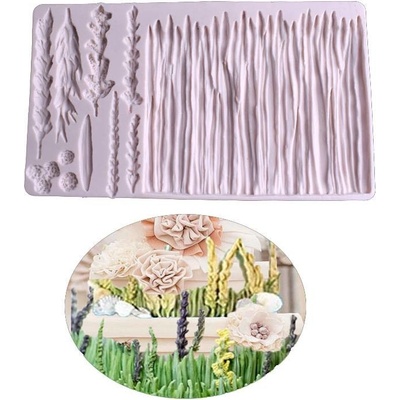 Cakesicq Silikonová formička luční kvítí 20x12cm