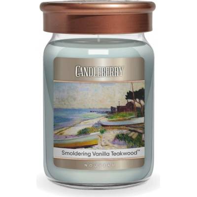 Candleberry Candle Candleberry Nouveau Smoldering Vanilla Teakwood, 624 g