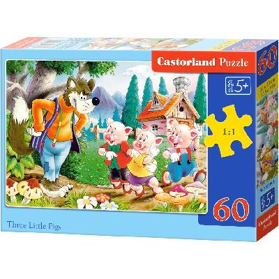 Castorland O třech prasátkách 60 dielov