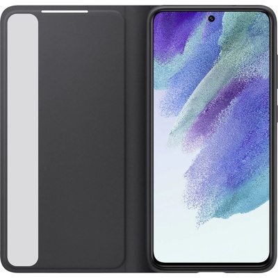 Samsung Оригинален калъф Samsung Clear View Cover за Galaxy S21 FE - Тъмно сив, EF-ZG990CBE