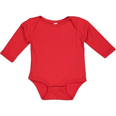Rabbit Skins Dojčenské body s dlhým rukávom EU Red