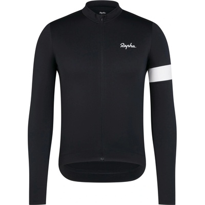 Rapha Men's Core Thermal Long Sleeve Jersey Black/White