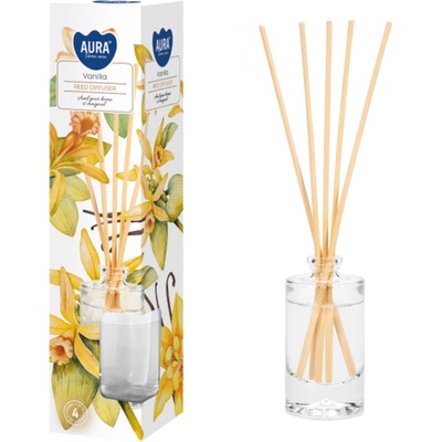 Aura Fragrances Vonné tyčinky aroma difuzér vanilka 45 ml