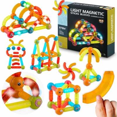 Ricokids Magnetické kocky s osvetlením