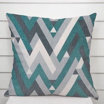 Biante Tamara TMR-026 Zeleno-sivý designový cik-cak 35 x 45 cm