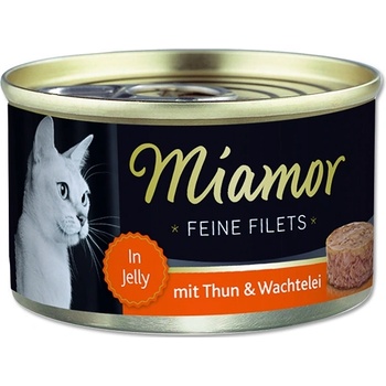 Miamor Feine Filets tuňák & křepelčí vejce jelly 100 g