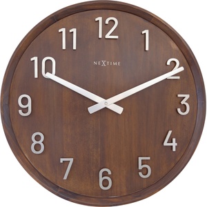NeXtime Стенен часовник Precious кафяв (3284BR)