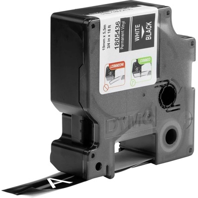 DYMO IND RHINO 1805436 vinyl Barva pásky: černá Barva písma:bílá 19 mm 5.5 m