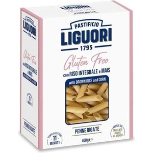 LIGUORI Паста Пене Ригате Без Глутен с Кафяв Ориз и Царевица 400 г Кутия