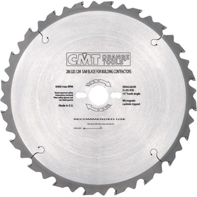 CMT C286 Pilový kotouč na stavební řezivo - D300x3.2x30 Z48 HM