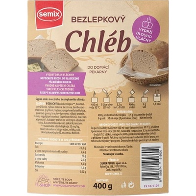 Semix Bezlepkový chléb 400 g – Hledejceny.cz