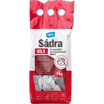 HET sadra biela, 1 kg
