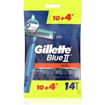 Gillette Blue II Plus самобръсначки за еднократна употреба за мъже 14 бр