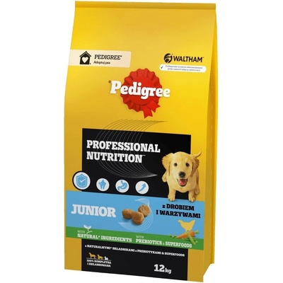 Pedigree Professional Nutrition Junior with poultry and vegetables medium and large breeds 12 kg