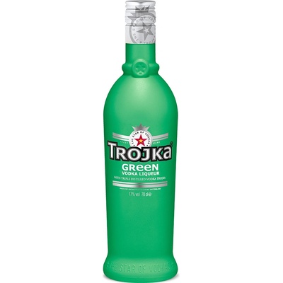 Trojka Green premium Swiss vodka liqueur 17% 0,7 l (holá láhev)