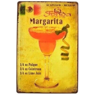 Ceduľa Margarita Vintage style 30cm x 20cm Plechová tabuľa