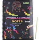 Wiky Vyškrabovací notes duhový 10 listů v sáčku 28x21cm