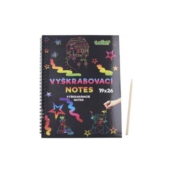 Wiky Vyškrabovací notes duhový 10 listů v sáčku 28x21cm