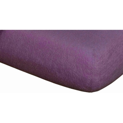 Dadka froté prostěradlo purpurové 180x200x15