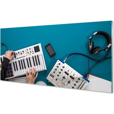 Obraz na skle Konzole DJ Headphones 100x50 cm
