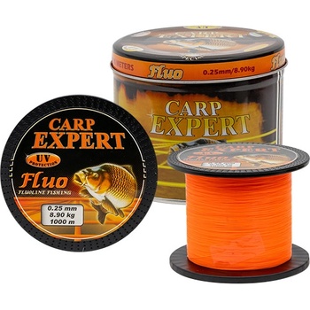 Carp Expert v plechové dóze UV flou orange 1000m 0,25mm 8,9kg
