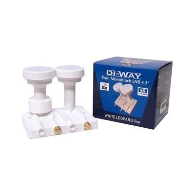 DI-WAY LNB MONOBLOCK TWIN 0,1dB 4,3st WHITE LEOPARD LINE – Zbozi.Blesk.cz