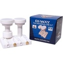 DI-WAY LNB MONOBLOCK TWIN 0,1dB 4,3st WHITE LEOPARD LINE