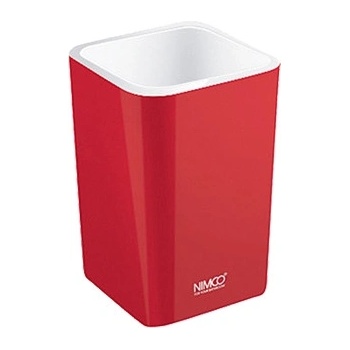 NIMCO Pohárik na zubné kefky ELI | stojaci | červený (EL 3058-30)