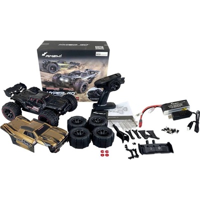 Amewi Hyper GO černá zlatá střídavý Brushless RC model auta elektrický Truggy 4WD 4x4 RtR 2,4 GHz 1:14