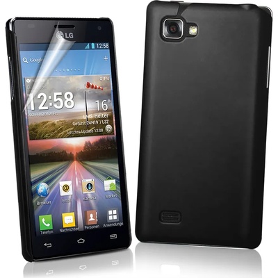 LG Optimus 4X HD P880 Твърд Калъф Черен + Протектор