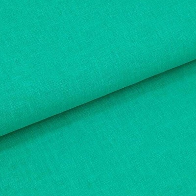 Len sea green 22675, předepraný, 250g/m, š.140
