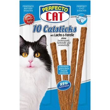 Image 1 of Perfecto Cat Sticks - Саламени пръчици за котки със сьомга и пъстърва 50 гр