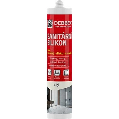 Silikon sanitární bílý 280 ml RL DEBBEX 30212RL