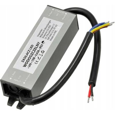 BERGE LED hermetický zdroj - 24V - 15W - 0,63A - IP67 PS-WP-24V-15W