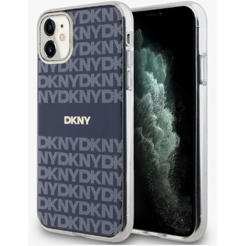 DKNY PC/TPU Повтарящ се модел с тонални ивици Magsafe заден капак за iPhone 11 Blue DKNY DKNY | Sin | МЪЖЕ | UNI