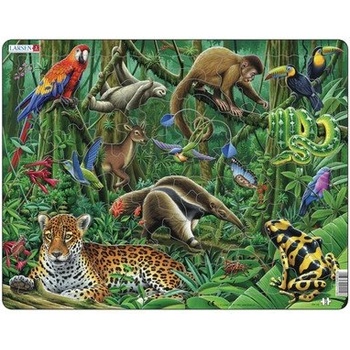Image 1 of Larsen - Пъзел: Животни - "Джунгла" - 70 части, голям