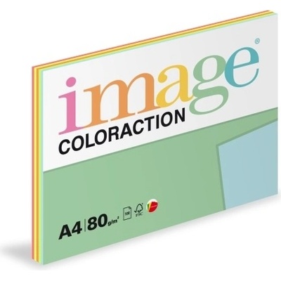 Image Coloraction kancelářský papír A4/80g, Mix reflexní 5x20, mix - 100
