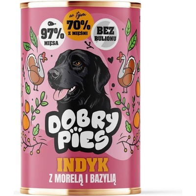 Dobry Pies Good Dog Пуйка с кайсия и босилек 400 г