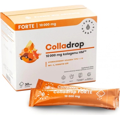 Aura Herbals Colladrop Forte morský kolagén 10000 mg 30 sáčkov
