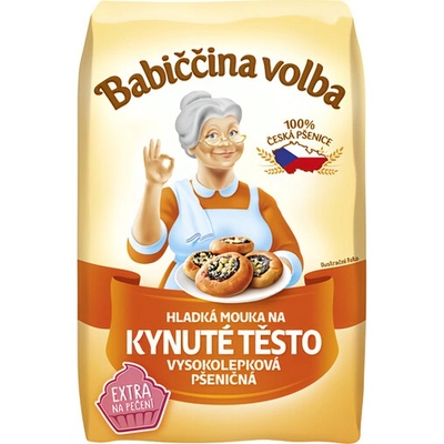 Babiččina volba Mouka hladká na kynuté těsto 1 kg