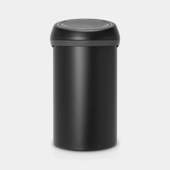 Brabantia 60 л минерално лунна светлина черно кош за смет Brabantia от серия Touch Bin (1003227)